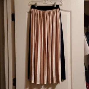 Cream and Navy blue Suede skirts